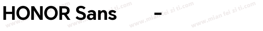 HONOR Sans 荣耀字体字体转换